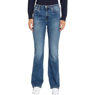 Tommy Hilfiger Dam Bootcut HW Leo Denimbyxor, 28W x 32L, Leo, 28W x 32L Tommy Hilfiger Dam Bootcut HW Leo Denimbyxor, 28W x 32L, Leo, 28W x 32L