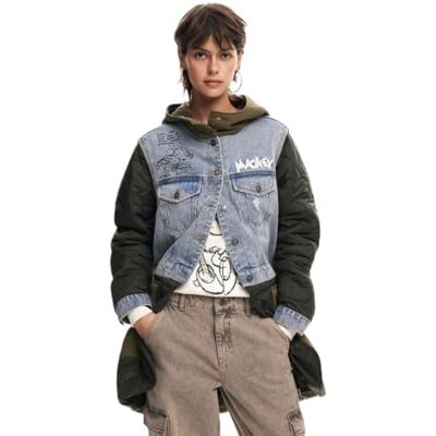 Desigual CHAQ_BUDAPEST_MICKEY, 4002 CAQUI, XS, Grön, XS Desigual CHAQ_BUDAPEST_MICKEY, 4002 CAQUI, XS, Grön, XS
