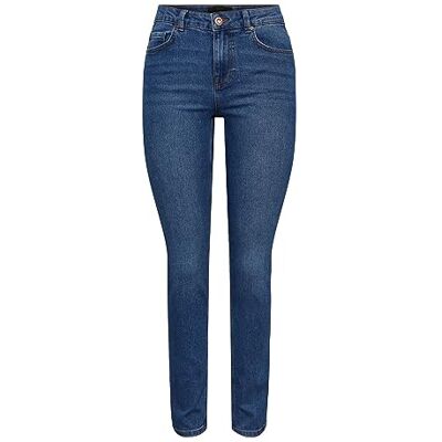 PIECES PCNUNNA MW Slim MB105 NOOS BC, Mellanblå denim, 25W / 30L PIECES PCNUNNA MW Slim MB105 NOOS BC, Mellanblå denim, 25W / 30L