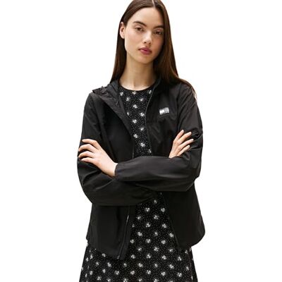 Tommy Jeans dam TJW UTOMHUS SHELL JACKA DW0DW21188 Windbreaker jacka, svart (svart), XS, svart (svart), XS Tommy Jeans dam TJW UTOMHUS SHELL JACKA DW0DW21188 Windbreaker jacka, svart (svart), XS, svart (svart), XS