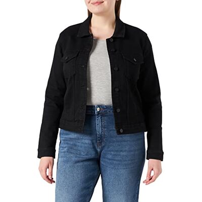 ONLY Carmakoma Carwespa Ls jacka svart DNM denim, Svart, 70 ONLY Carmakoma Carwespa Ls jacka svart DNM denim, Svart, 70