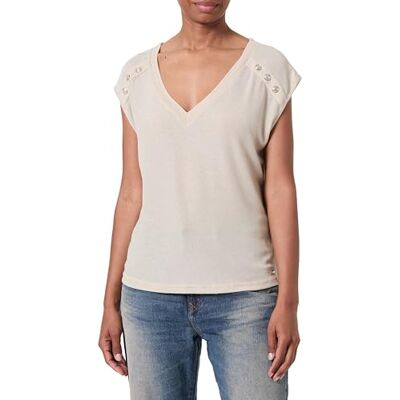 Morgan Kortärmad T-shirt, Beige M, L Morgan Kortärmad T-shirt, Beige M, L