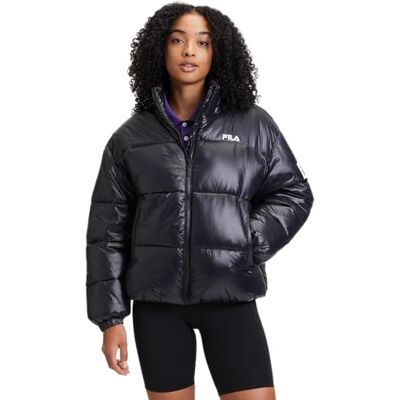 FILA Lepe Pufferjacka för kvinnor, svart, L FILA Lepe Pufferjacka för kvinnor, svart, L