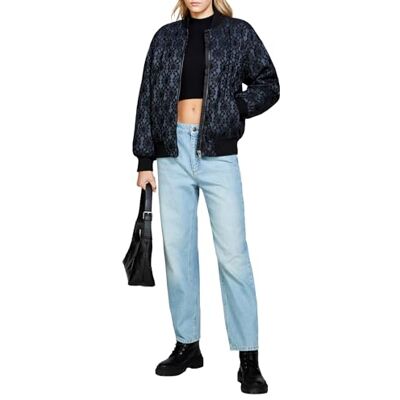 Sisley Womens 23CHLN02W jacka, svart tryck 901, 36, Svart tryck 901, 36 Sisley Womens 23CHLN02W jacka, svart tryck 901, 36, Svart tryck 901, 36