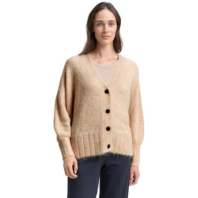 TOM TAILOR Kofta för kvinnor, 36844 – Sandsten beige melerad, XL TOM TAILOR Kofta för kvinnor, 36844 – Sandsten beige melerad, XL