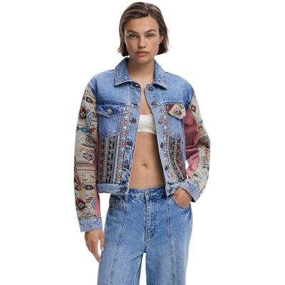 Desigual CHAQ_BOHO, 5053 DENIM MEDIUM WASH, XS, Blå, XS Desigual CHAQ_BOHO, 5053 DENIM MEDIUM WASH, XS, Blå, XS