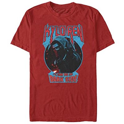 Star Wars Unisex Darkside Dude Organic kortärmad T-shirt, röd, XXL Star Wars Unisex Darkside Dude Organic kortärmad T-shirt, röd, XXL