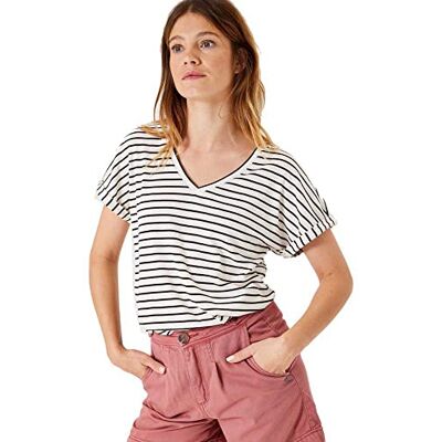 Garcia Kortärmad T-shirt för kvinnor, svart, S, svart, S Garcia Kortärmad T-shirt för kvinnor, svart, S, svart, S