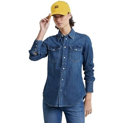 G-STAR RAW Slim Western skjorta, Blå, XS G-STAR RAW Slim Western skjorta, Blå, XS
