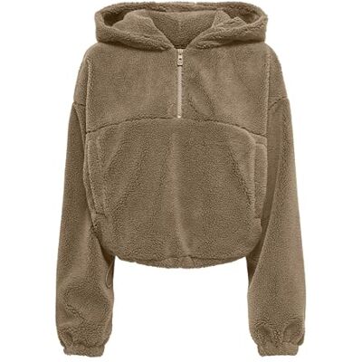 ONLY Onlsiena Teddy Anorak Life Cc OTW, cocoa créme, XL ONLY Onlsiena Teddy Anorak Life Cc OTW, cocoa créme, XL