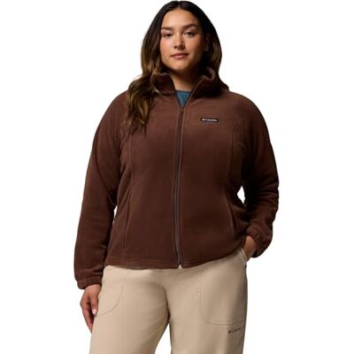 Columbia Benton Springs Fleecejacka för kvinnor, hellång dragkedja, tobak, S Columbia Benton Springs Fleecejacka för kvinnor, hellång dragkedja, tobak, S