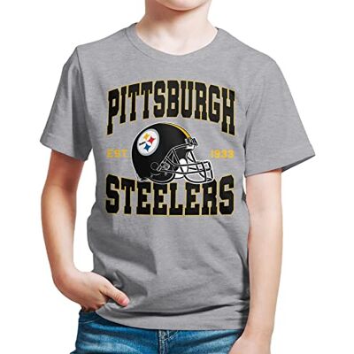 Junk Food Unisex NFL Team hjälm t-shirt, Pittsburgh Steelers – atletisk ljung, XL Junk Food Unisex NFL Team hjälm t-shirt, Pittsburgh Steelers – atletisk ljung, XL