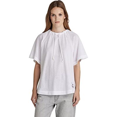 G-STAR RAW Dam raglan mesh lös R T T-shirt, Vit (vit C810-110), XXS G-STAR RAW Dam raglan mesh lös R T T-shirt, Vit (vit C810-110), XXS