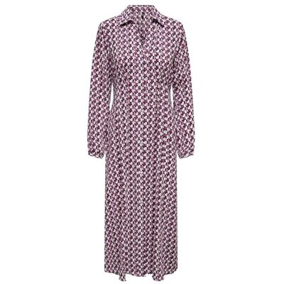 ONLY ONLALMA Life VIS Kiara Shirt Dress AOP, Magenta Purple/Aop: 584 Posh, XS ONLY ONLALMA Life VIS Kiara Shirt Dress AOP, Magenta Purple/Aop: 584 Posh, XS