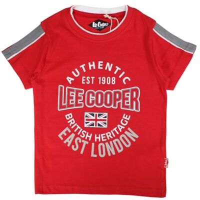 Lee Cooper Pojke T-shirt kortärmad topp bomull röd 12 år, Färg: röd, 12 �r Lee Cooper Pojke T-shirt kortärmad topp bomull röd 12 år, Färg: röd, 12 �r