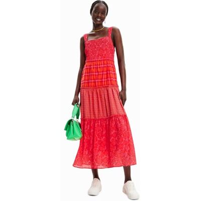 Desigual dam klänning, röd, XL Desigual dam klänning, röd, XL