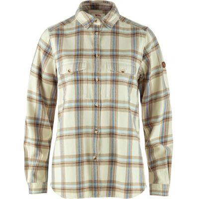 Fjällräven Dam Övik Heavy Flannel Shirt W, Chalk White/Fossil, S, Kall vit/Fossil, S Fjällräven Dam Övik Heavy Flannel Shirt W, Chalk White/Fossil, S, Kall vit/Fossil, S