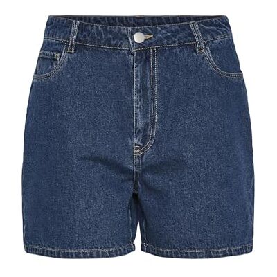 PIECES dam Pcabbi Mw Noos jeansshorts, Mellanblå denim, XL PIECES dam Pcabbi Mw Noos jeansshorts, Mellanblå denim, XL