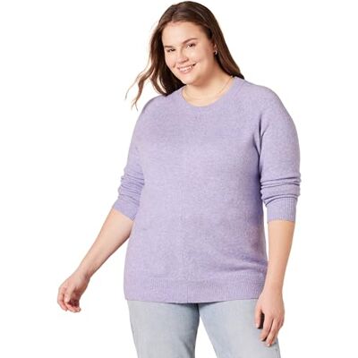 Amazon Essentials dam klassisk passform mjuk beröring långärmad tröja med rund hals, lavendel, X-Small Amazon Essentials dam klassisk passform mjuk beröring långärmad tröja med rund hals, lavendel, X-Small