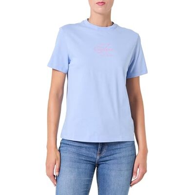 Calvin jeans dam SS klassisk passform t-shirt LV047C863G grafiska t-shirts, blå (måttlig blå), XS, Blå (måttlig blå), XS Calvin jeans dam SS klassisk passform t-shirt LV047C863G grafiska t-shirts, blå (måttlig blå), XS, Blå (måttlig blå), XS