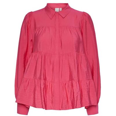 YAS pala Ls Shirt S. Noos, Hallonsorbet, M YAS pala Ls Shirt S. Noos, Hallonsorbet, M