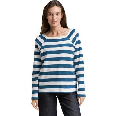 TOM TAILOR dam 1048303 långärmad t-shirt, 38845-bensin blå benvit rand, XXL, 38845 Bensinblå benvit rand, XXL TOM TAILOR dam 1048303 långärmad t-shirt, 38845-bensin blå benvit rand, XXL, 38845 Bensinblå benvit rand, XXL