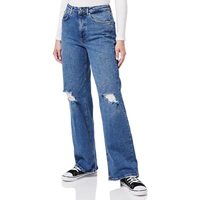 ONLY Kvinnors ONLJUICY HW Wide Leg des DNM NAS995 NOOS jeans, mörk medium blå denim, 31/32 ONLY Kvinnors ONLJUICY HW Wide Leg des DNM NAS995 NOOS jeans, mörk medium blå denim, 31/32