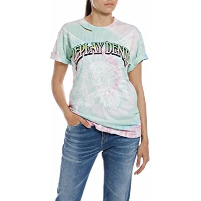 Replay Dam W3591H T-shirt, 010 flerfärgad, XS, 010 flerfärgad, XS Replay Dam W3591H T-shirt, 010 flerfärgad, XS, 010 flerfärgad, XS