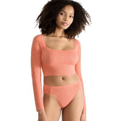 Sloggi Dam Zero Feel Bliss Top Long SLE. Undertröja, Härlig aprikos, XL Sloggi Dam Zero Feel Bliss Top Long SLE. Undertröja, Härlig aprikos, XL