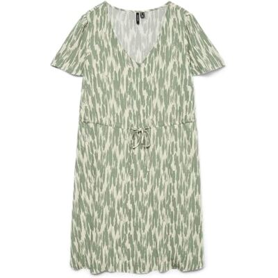VERO MODA Vmeasy Joy Ss Short Dress WVN Ga, Björk, L VERO MODA Vmeasy Joy Ss Short Dress WVN Ga, Björk, L