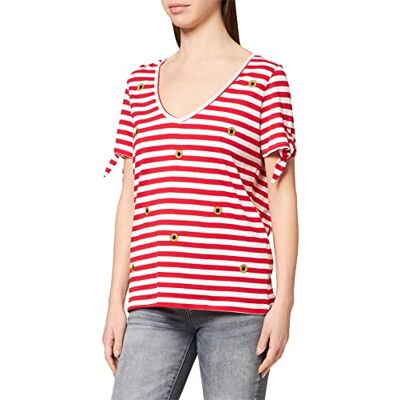 Naf Naf Dam Rejina Solros T-shirt, Rouge ikonisk/Ec, S Naf Naf Dam Rejina Solros T-shirt, Rouge ikonisk/Ec, S