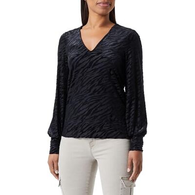 Vila dam Vimaxa V-hals L/S Topp Långärmad blus Vila dam Vimaxa V-hals L/S Topp Långärmad blus
