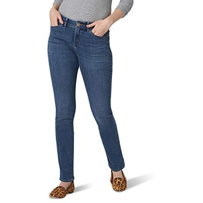 Lee – ultralyxig komfort med flexibel rörelse, jeans med raka ben för kvinnor, 44 lång Lee – ultralyxig komfort med flexibel rörelse, jeans med raka ben för kvinnor, 44 lång