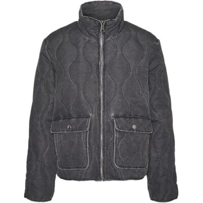 VERO MODA dam Vmlea kort jacka Boo quiltad jacka, asfalt, L VERO MODA dam Vmlea kort jacka Boo quiltad jacka, asfalt, L