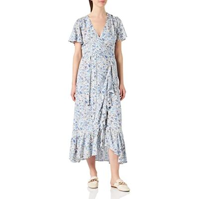 Part Two Dr två kvinnors klarinapw Dr Dress feminin silhuett, Blå målad blomma, 38 Part Two Dr två kvinnors klarinapw Dr Dress feminin silhuett, Blå målad blomma, 38