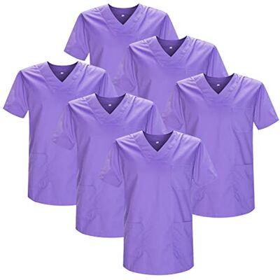 MISEMIYA 6-pack Sjukvårdshjälm Unisex LÄKARE Sjuksköterska Sjuksköterska Sjukvår, lila 21, 3XL MISEMIYA 6-pack Sjukvårdshjälm Unisex LÄKARE Sjuksköterska Sjuksköterska Sjukvår, lila 21, 3XL
