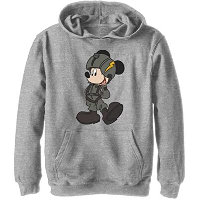 Disney -karaktärer Musse Jet pilot Boy's huvtröja fleece, atletisk heather, liten, Atletisk ljung, S Disney -karaktärer Musse Jet pilot Boy's huvtröja fleece, atletisk heather, liten, Atletisk ljung, S