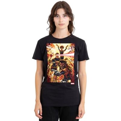 Marvel X-Men Wolverine Cyclops Jean Grå Dam T-shirt, Svart, XX-Large, Svart, XXL Marvel X-Men Wolverine Cyclops Jean Grå Dam T-shirt, Svart, XX-Large, Svart, XXL