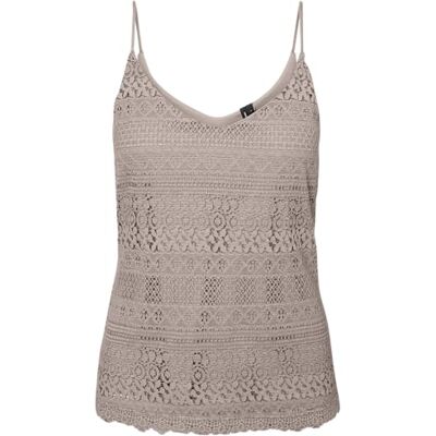 VERO MODA Damer Vmhoney Lace Singlet WVN Top, Måne kjol, XS VERO MODA Damer Vmhoney Lace Singlet WVN Top, Måne kjol, XS
