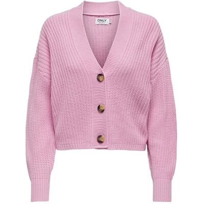 ONLY Damkofta ONLCarol Nice damjacka kort kofta med knappslå, Prisma rosa, XL ONLY Damkofta ONLCarol Nice damjacka kort kofta med knappslå, Prisma rosa, XL