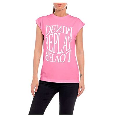 Replay Dam W3624G T-shirt, 307 Candy PINK, XXS, 307 Candy Pink, XXS Replay Dam W3624G T-shirt, 307 Candy PINK, XXS, 307 Candy Pink, XXS