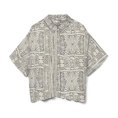 VERO MODA Vmmenny S/S Shirt WVN Ga, Havregryn, S VERO MODA Vmmenny S/S Shirt WVN Ga, Havregryn, S