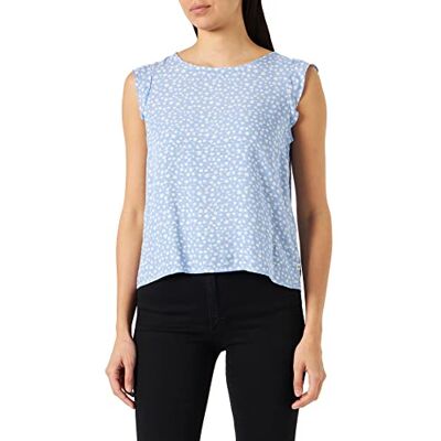 TOM TAILOR Denim Damer Blus 1035708, 32107 Light Blue Flower Print, XL TOM TAILOR Denim Damer Blus 1035708, 32107 Light Blue Flower Print, XL