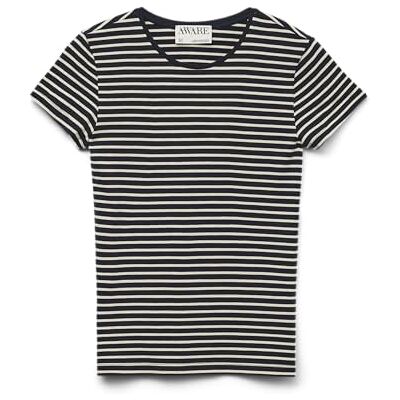VERO MODA Awines Fiona Ss O-Neck Top Noos, Mörk safir, XL VERO MODA Awines Fiona Ss O-Neck Top Noos, Mörk safir, XL