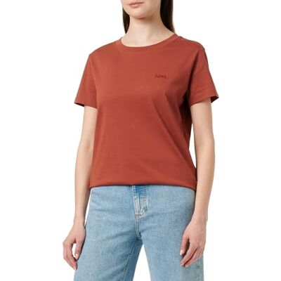 Boss T-shirt för kvinnor, Mörkröd 604, S Boss T-shirt för kvinnor, Mörkröd 604, S