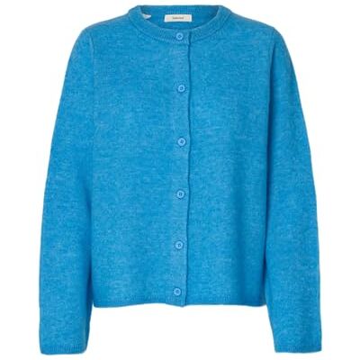 SELECTED WOMEN SELECTED Kvinnor Slflulu New Ls stickad kofta Noos, Malibu Blue, XS SELECTED WOMEN SELECTED Kvinnor Slflulu New Ls stickad kofta Noos, Malibu Blue, XS