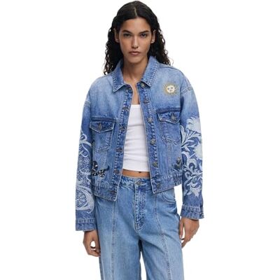 Desigual CHAQ_LANDER, 5053 DENIM MEDIUM WASH, XL, Blå, XL Desigual CHAQ_LANDER, 5053 DENIM MEDIUM WASH, XL, Blå, XL