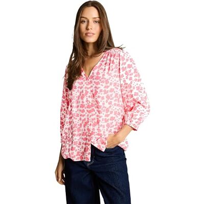 TOM TAILOR 1049794 Damskjorta, 39953-Ginkgo Minimal, Färg: Rosa Korall, 42 TOM TAILOR 1049794 Damskjorta, 39953-Ginkgo Minimal, Färg: Rosa Korall, 42
