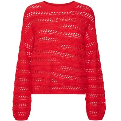 VERO MODA VMLILJA LS O-hals tröja GA, marinblå blazer, S VERO MODA VMLILJA LS O-hals tröja GA, marinblå blazer, S