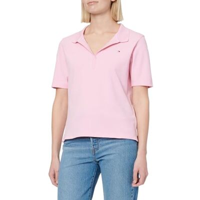 Tommy Hilfiger dam ADP 1985 REG PIQUE POLO SS WW0WW45876, rosa, M, Rosa (klassisk rosa), M Tommy Hilfiger dam ADP 1985 REG PIQUE POLO SS WW0WW45876, rosa, M, Rosa (klassisk rosa), M